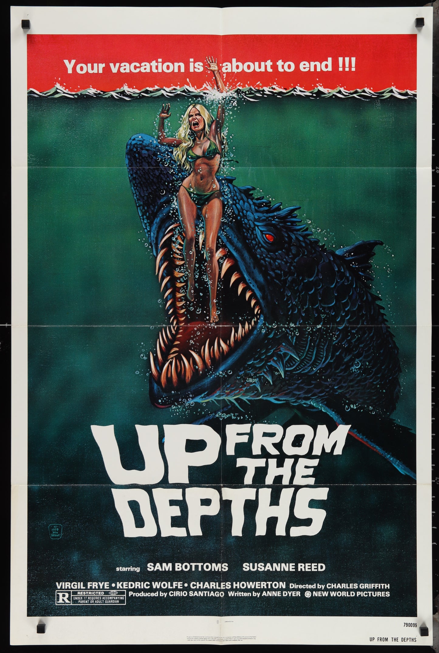 Up From The Depths (1979) Original US One Sheet Movie Poster