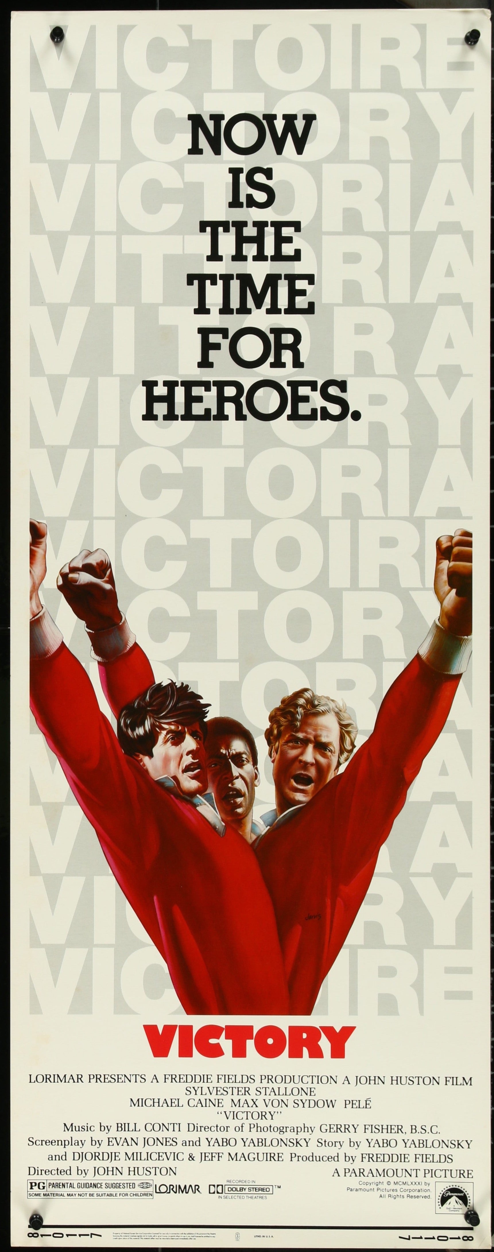 Victory (1981) Original US One Sheet Movie Poster - Escape To Victory