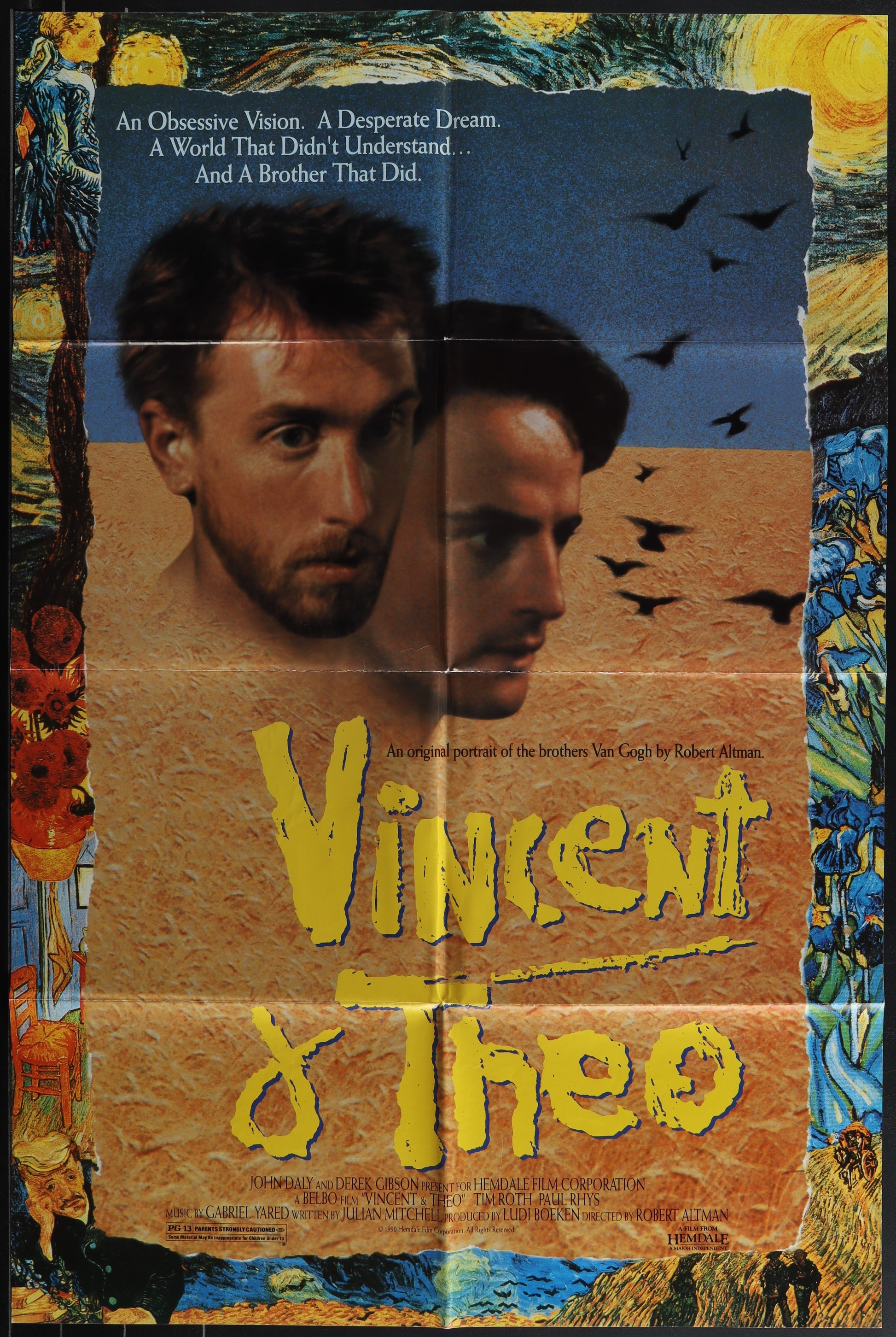 Vincent & Theo (1990) Original US One Sheet Movie Poster