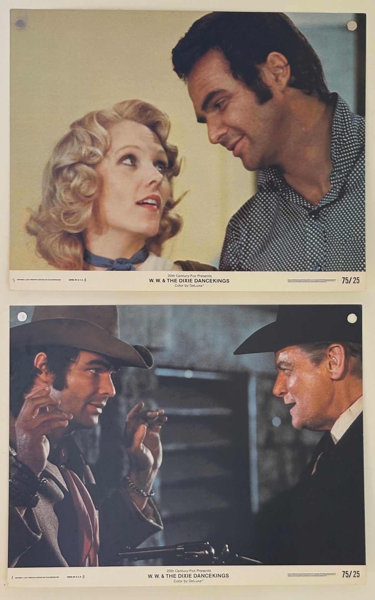 W.W. and the Dixie Dancekings (1975) 7 Original US Lobby Cards