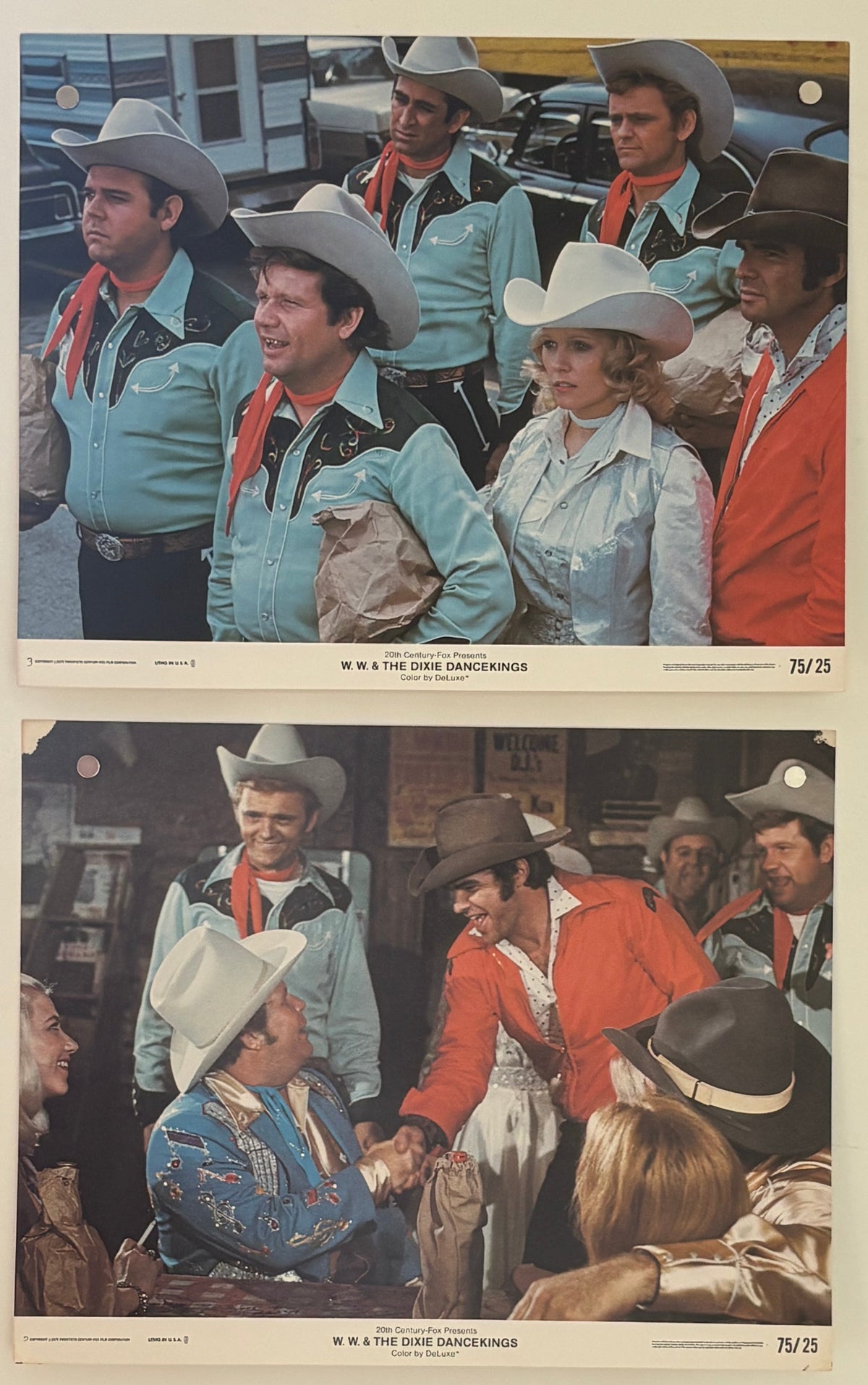 W.W. and the Dixie Dancekings (1975) 7 Original US Lobby Cards 