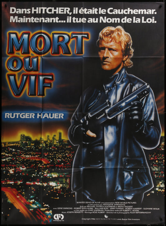 Wanted: Dead or Alive (1987) Original French Grande Movie Poster
