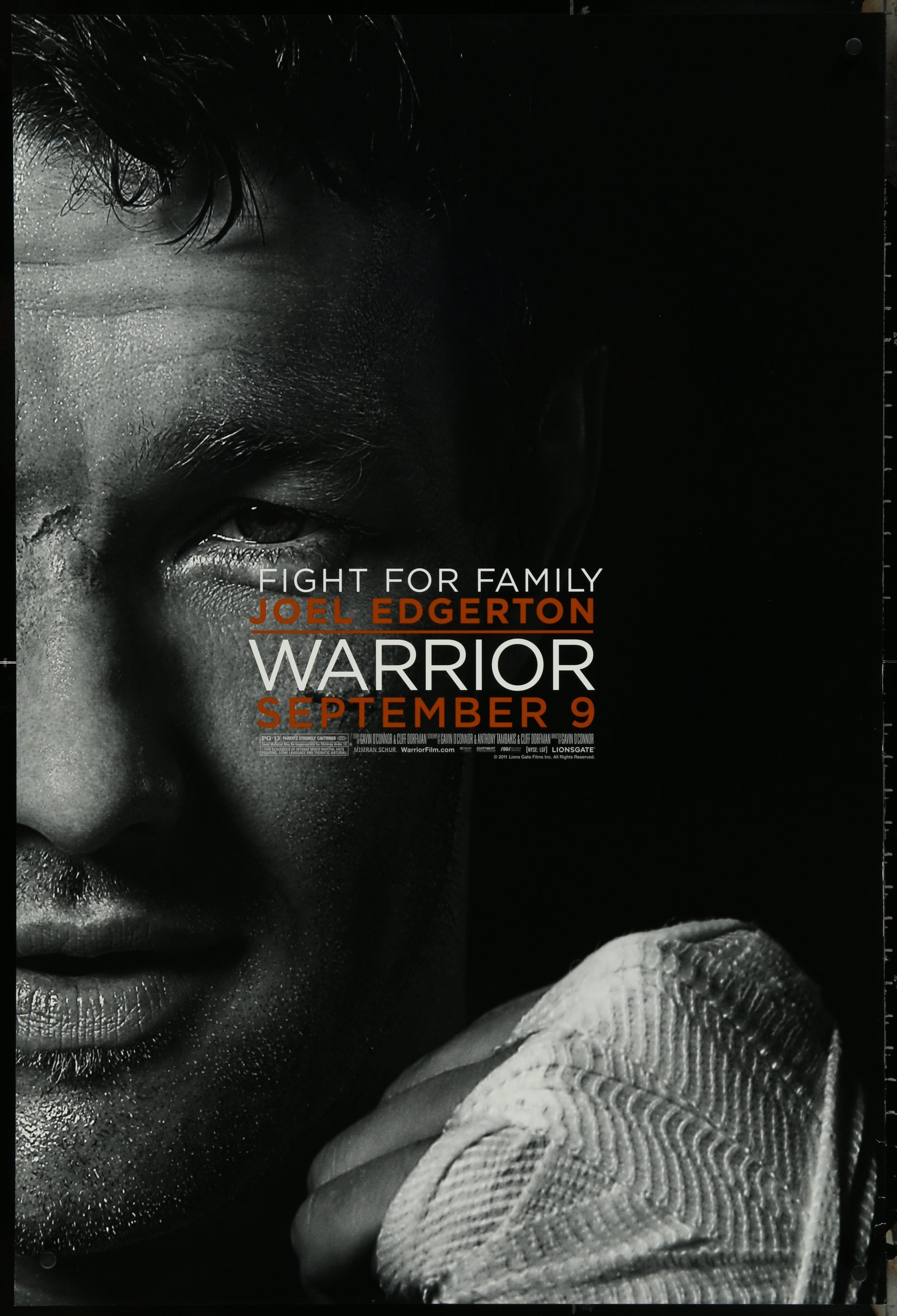Warrior (2011) Original US One Sheet Movie Poster Joel Edgerton