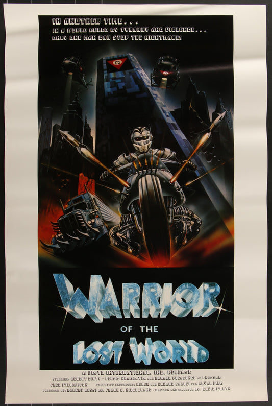 Warrior of the Lost World (1985) Original US One Sheet Movie Poster 24 x 37