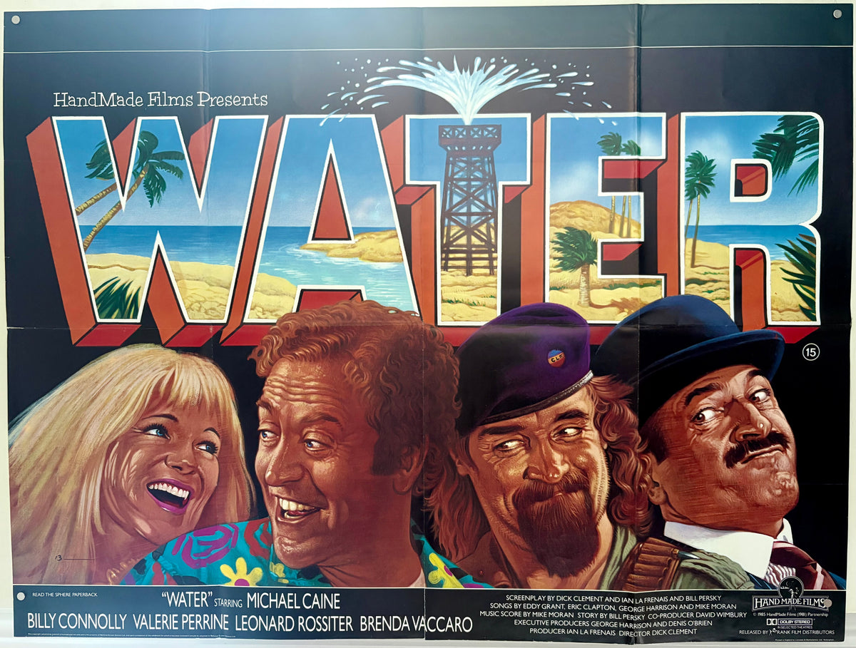 Water (1985) Original UK Quad Movie Poster - Michael Caine