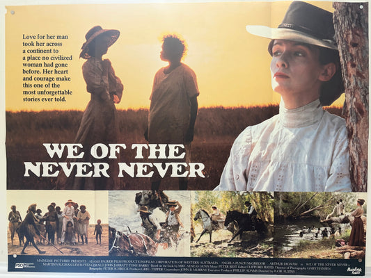 We of the Never Never (1982) Original UK Quad Movie Poster