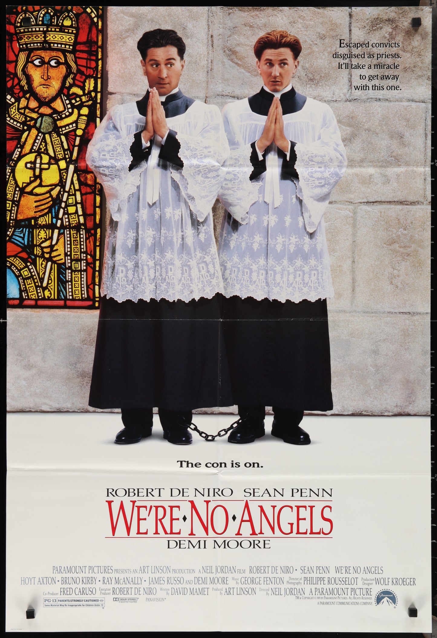 We're No Angels (1989) Original US One Sheet Movie Poster