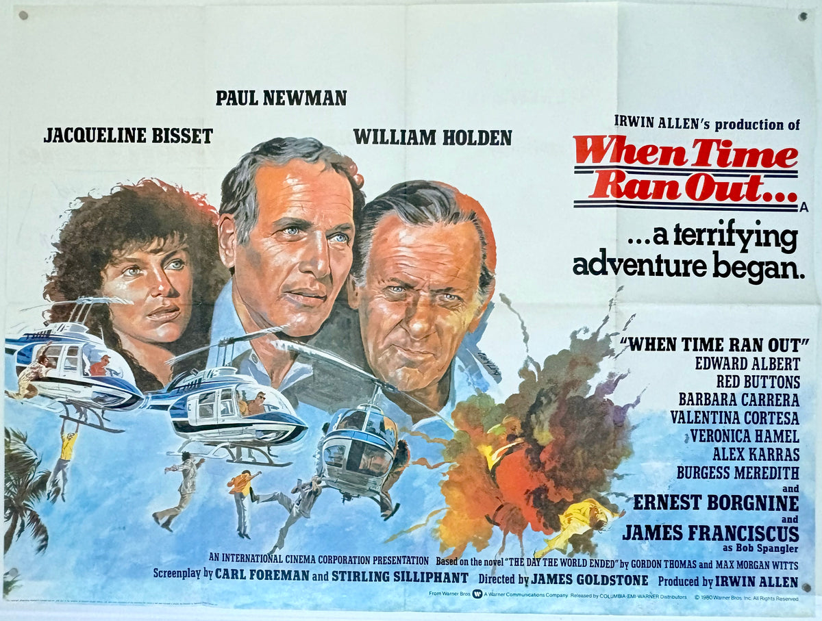 When Time Ran Out (1980) Original UK Quad Movie Poster - Paul Newman
