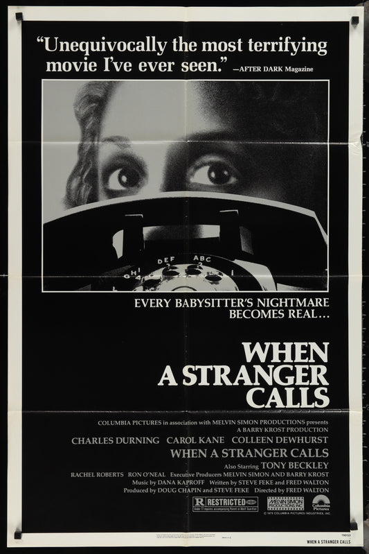 When a Stranger Calls (1979) Original US One Sheet Movie Poster