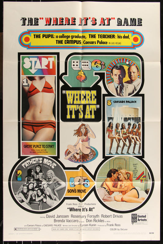 Where It's At (1969) Original US One Sheet Movie Poster 27 x 41