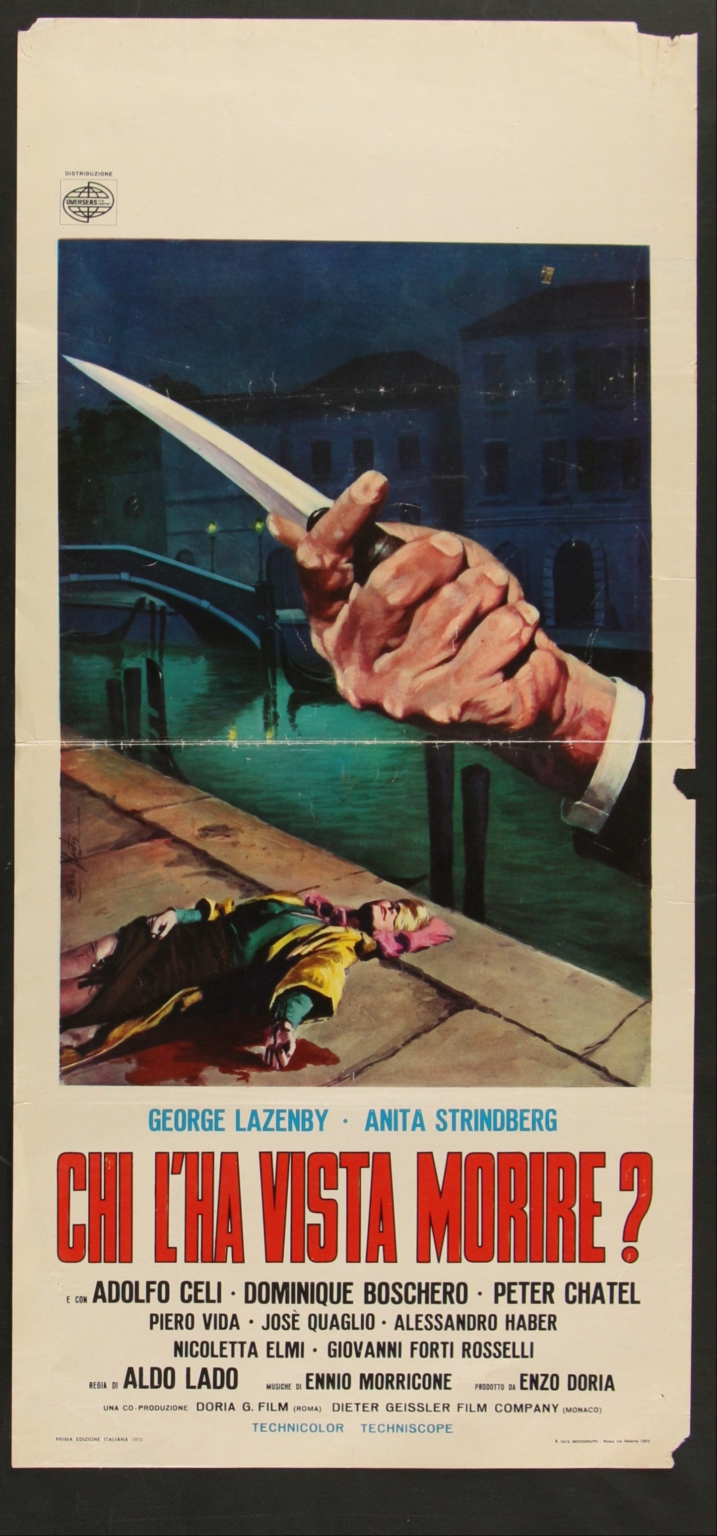 Who Saw Her Die? (1972) Original Italian Locandina Movie Poster