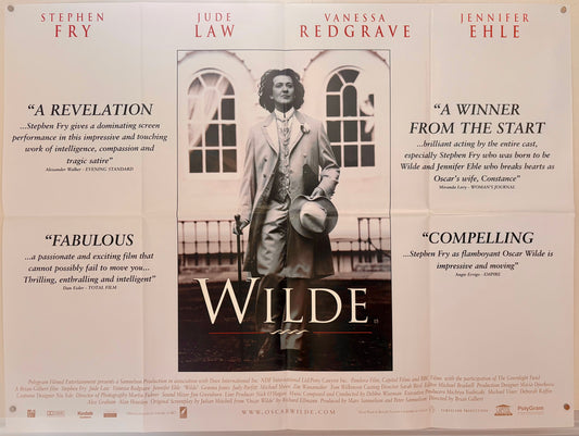 Wilde (1997) Original Double-Sided UK Quad Movie Poster