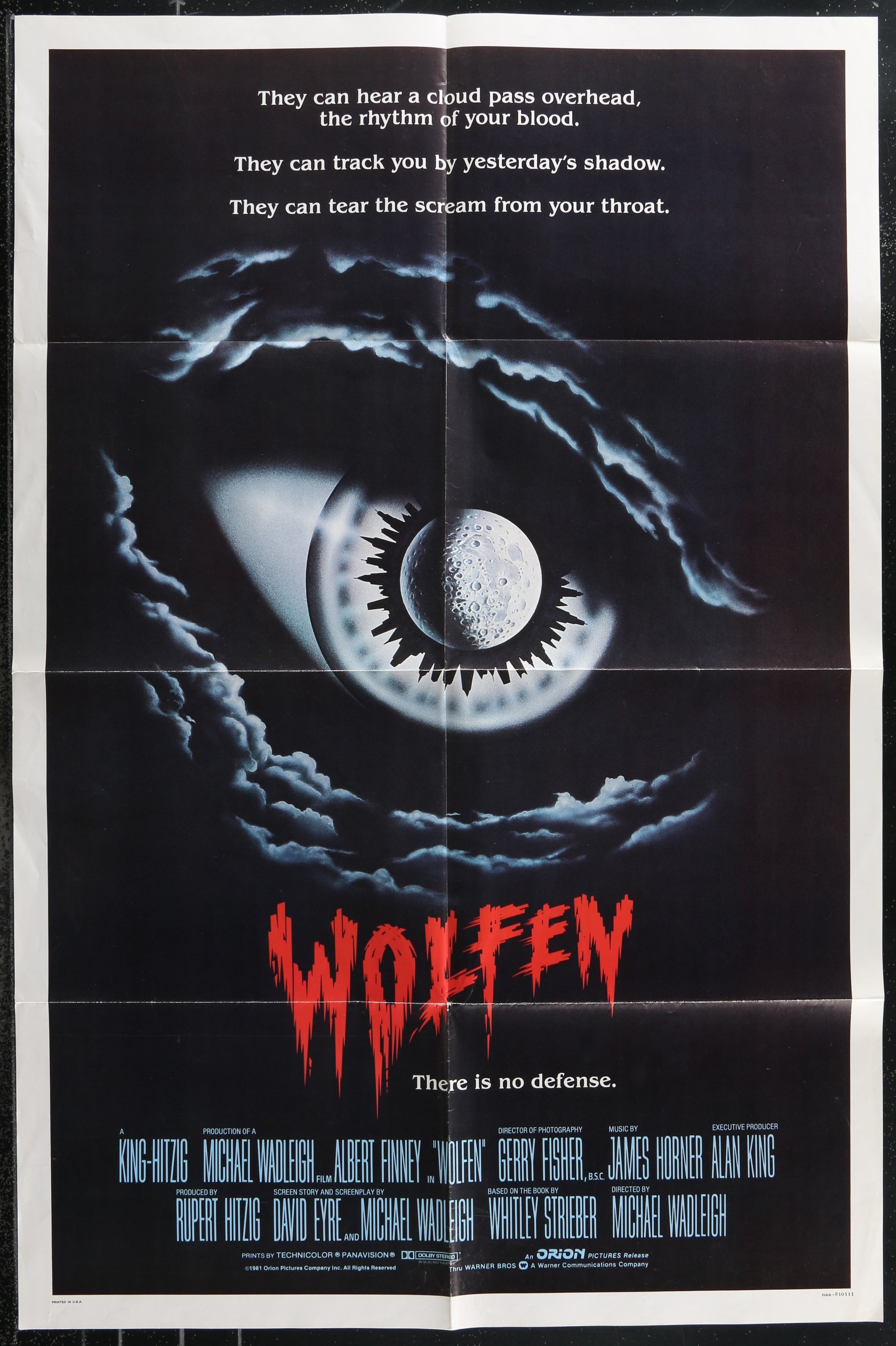 Wolfen (1981) Original US One Sheet Movie Poster 27x41