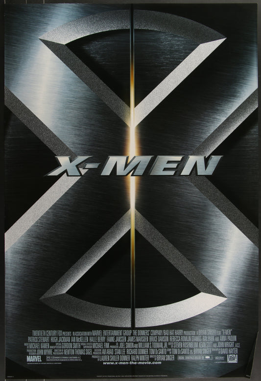 X-Men (2000) Original US One Sheet Style C Movie Poster 27 x 40