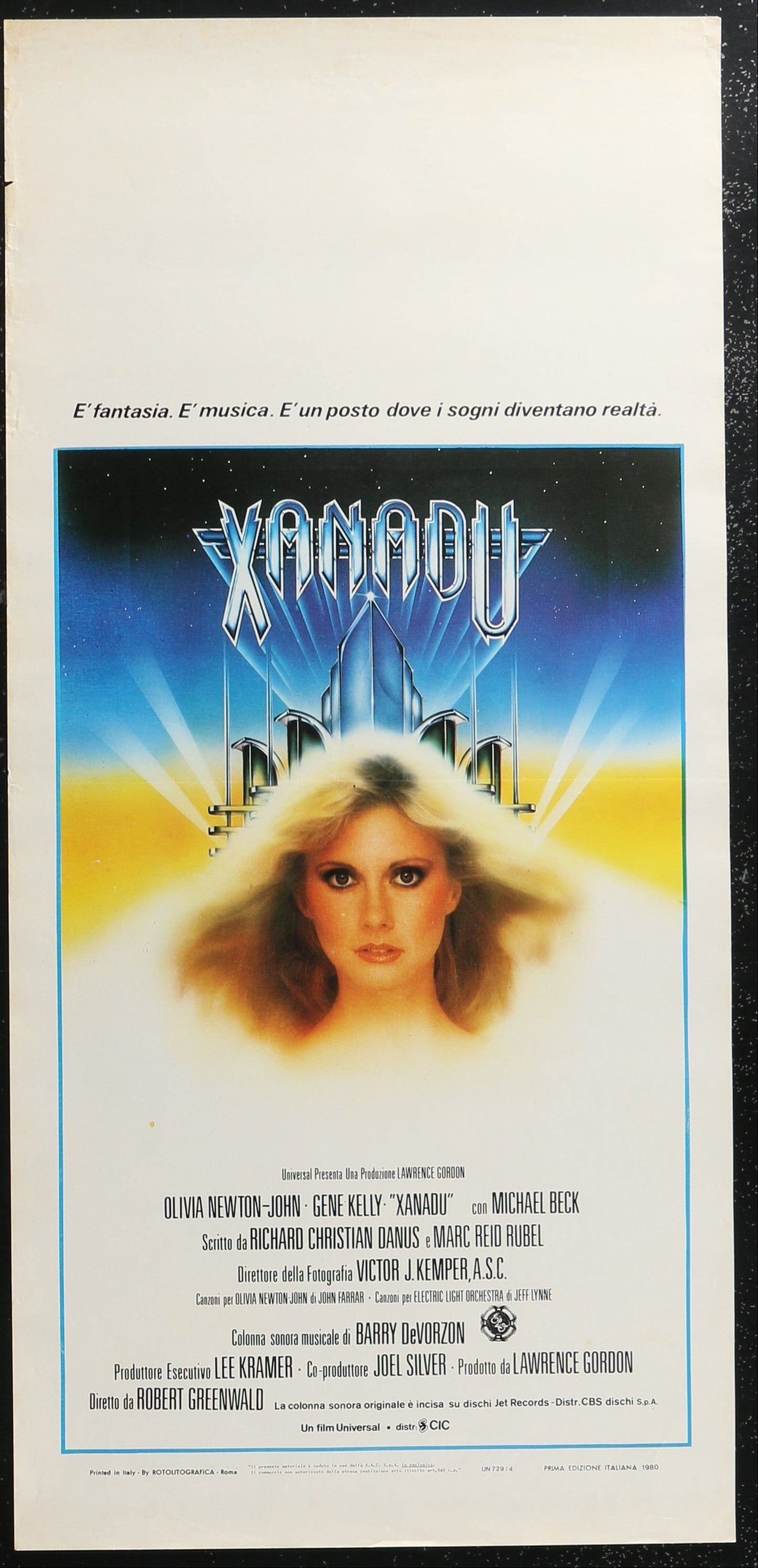 Xanadu (1980) Original Italian Locandina Movie Poster 34 x 70 cm