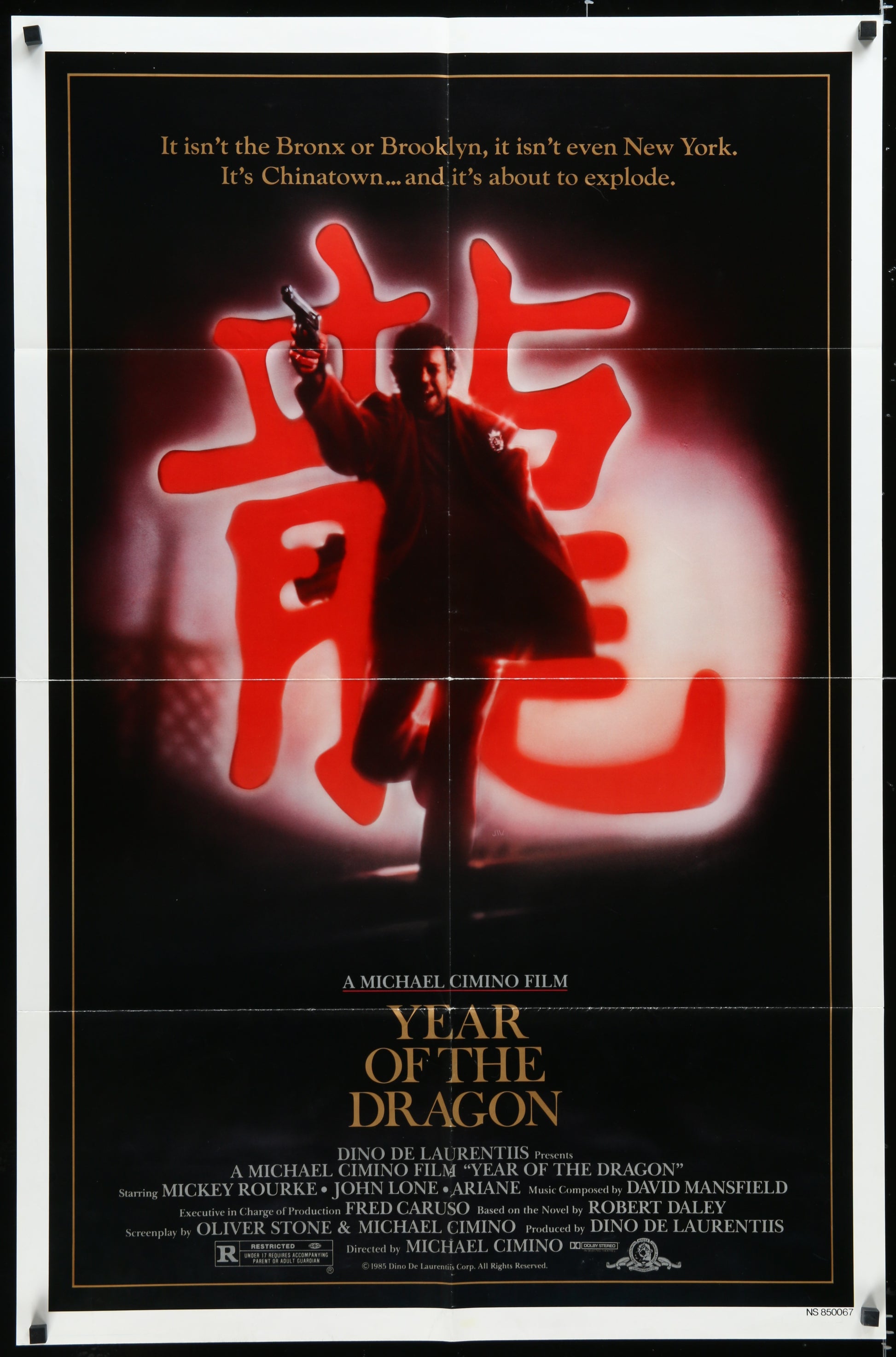 Year Of The Dragon (1985) Original US One Sheet Movie Poster