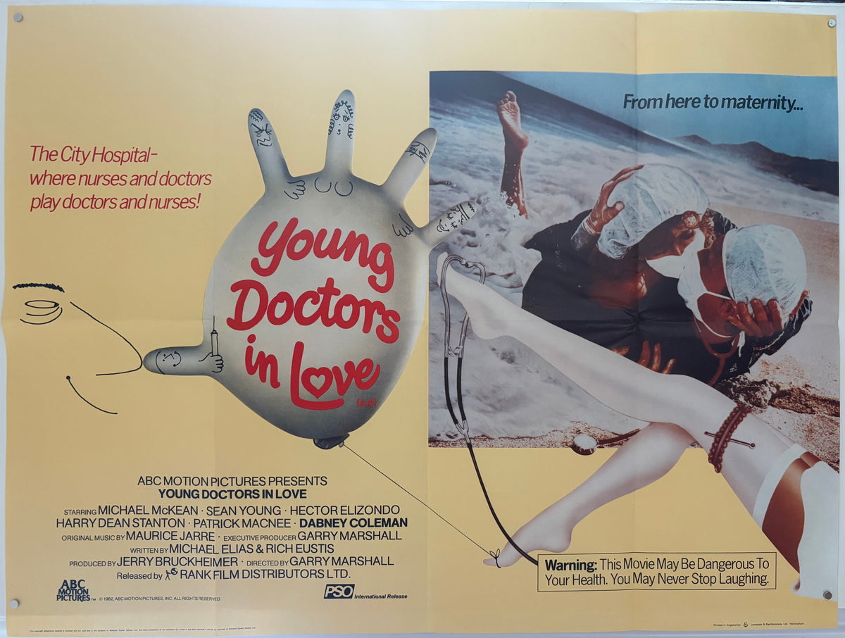 Young Doctors in Love (1982) Original UK Quad Movie Poster