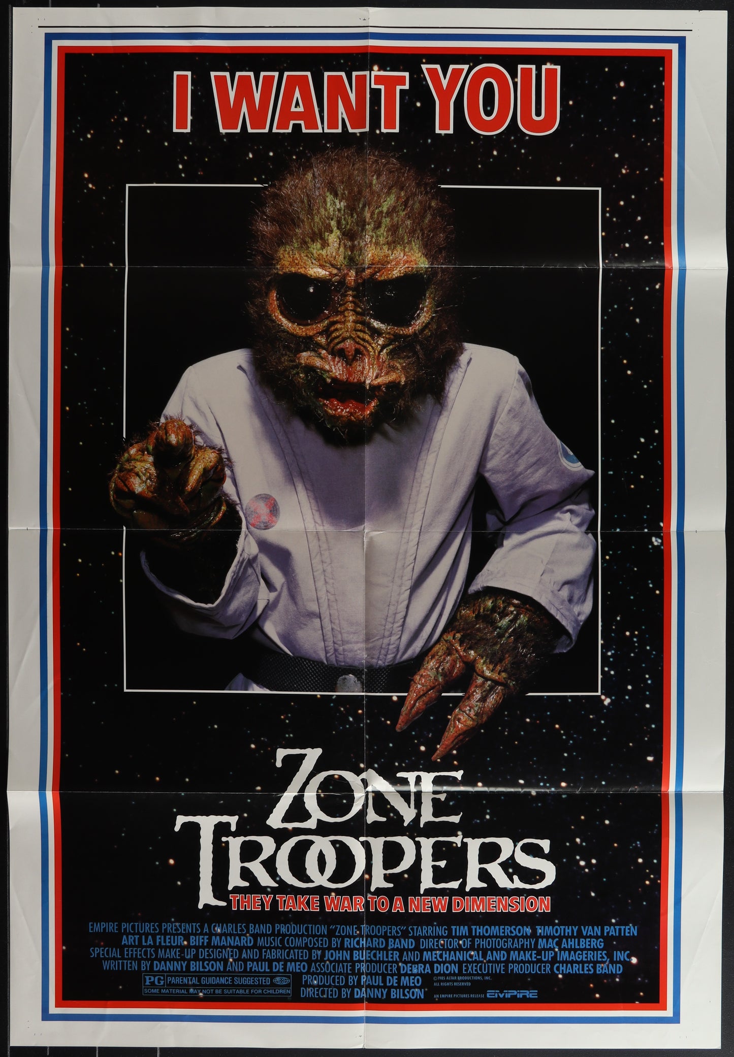 Zone Troopers (1985) Original US One Sheet Movie Poster