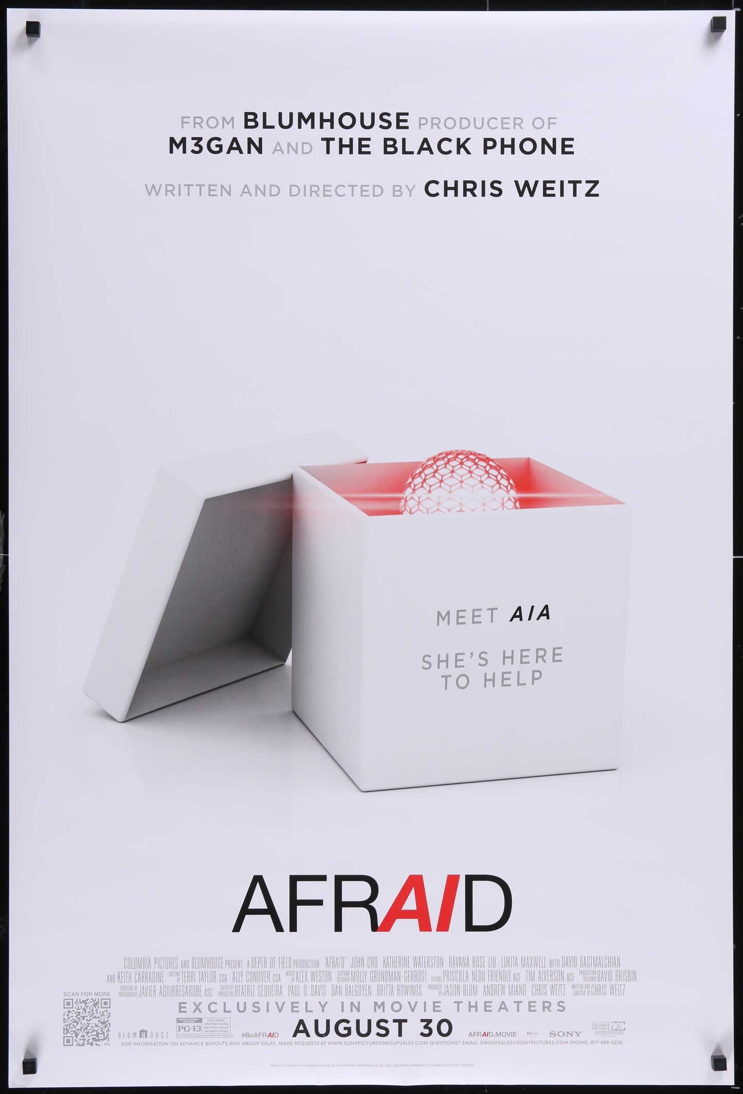 AfrAId (2024) Original US One Sheet Movie Poster