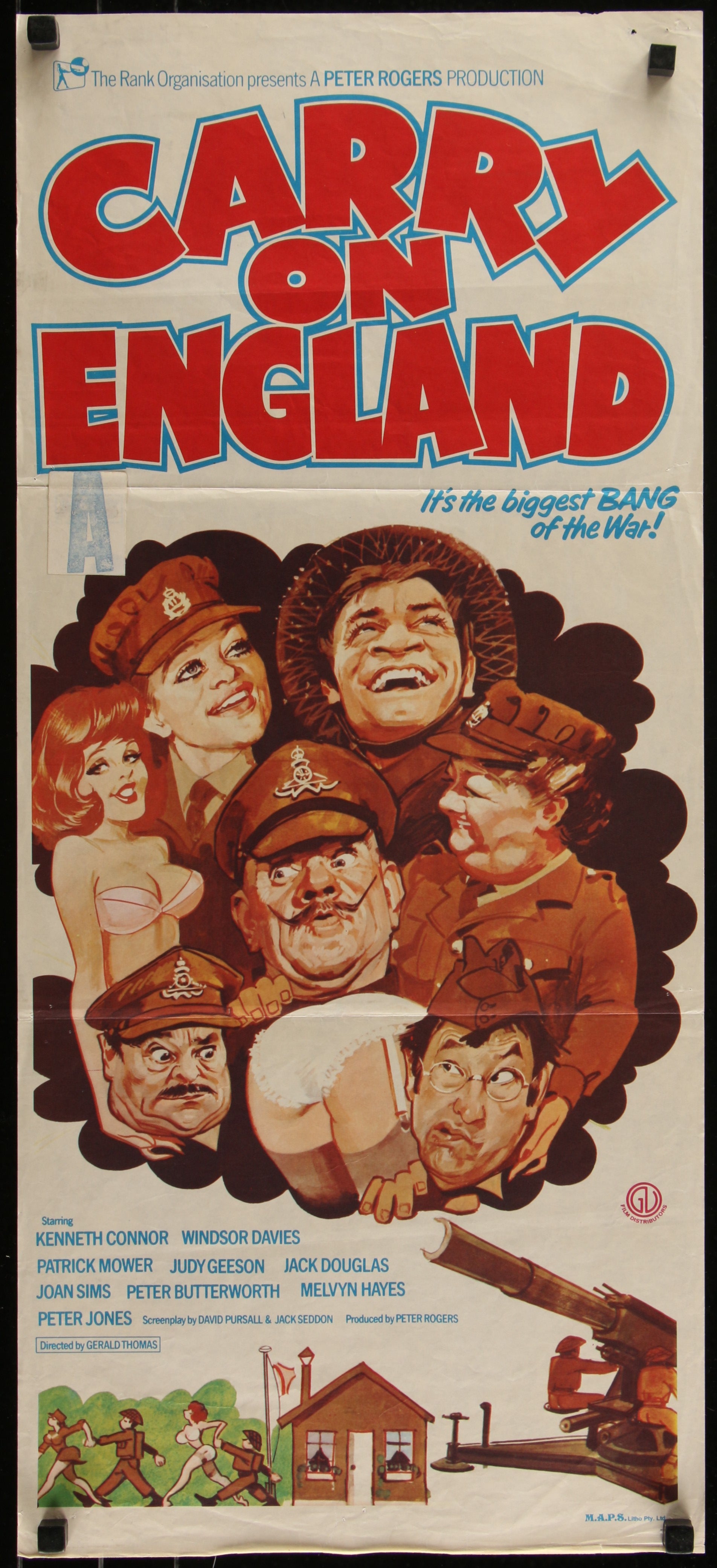 Carry On England (1976) Original Australian Daybill Movie Poster