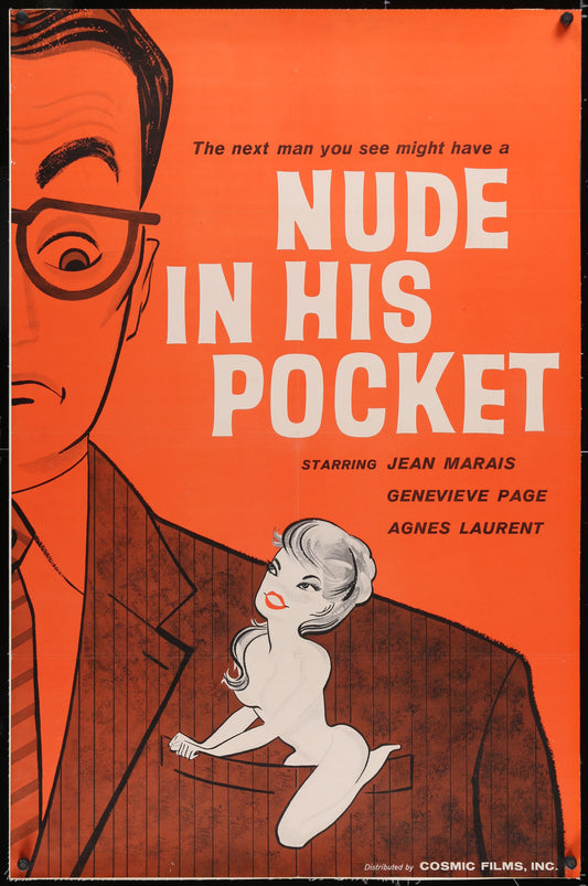 Nude In His Pocket (1957) Original English One Sheet Movie Poster
