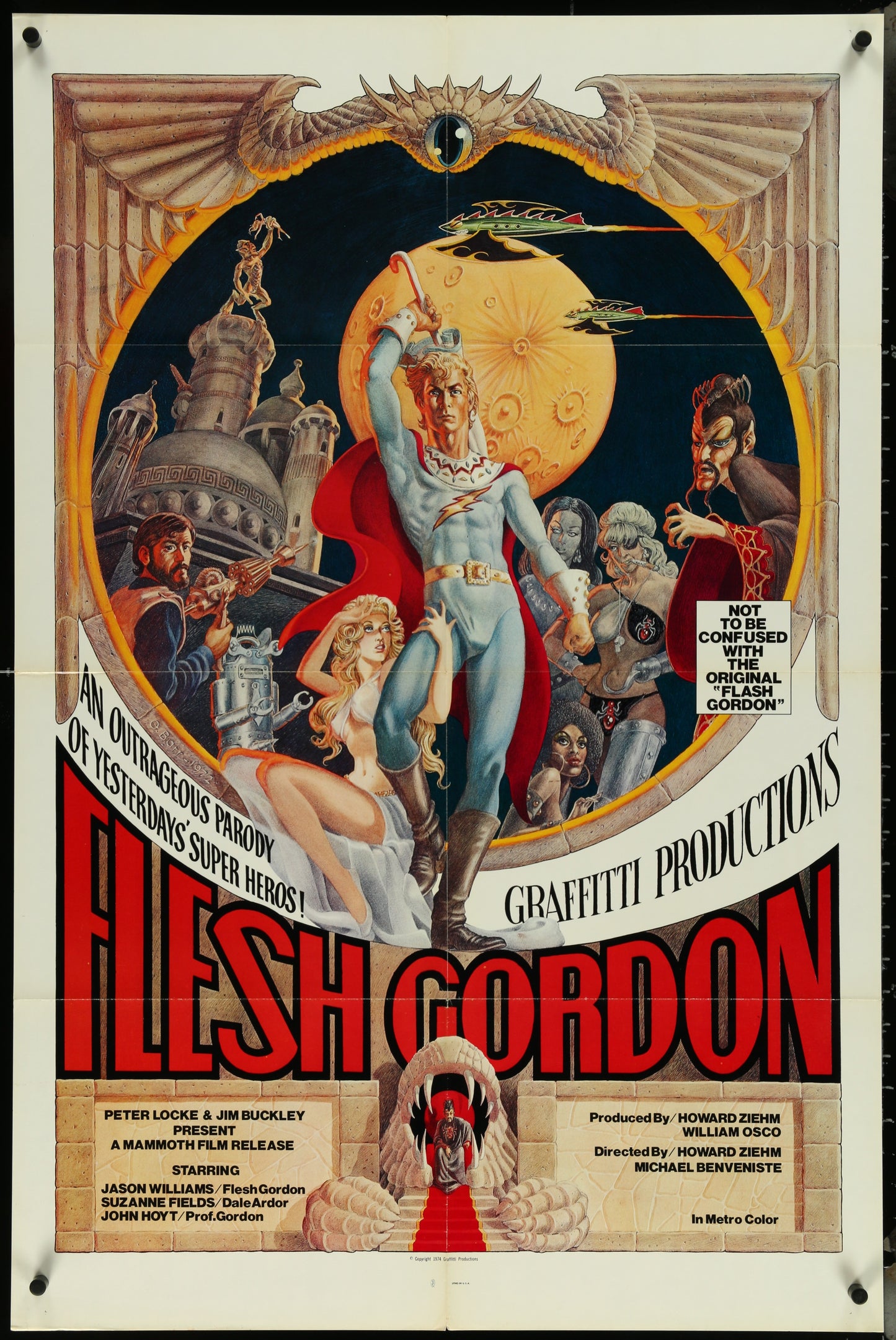 Flesh Gordon (1974) Original US One Sheet Movie Poster