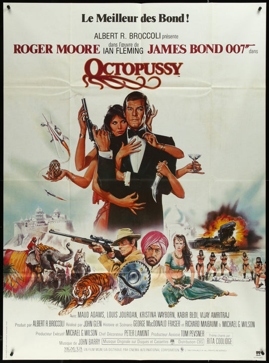 Octopussy (1983) Original French One Panel Movie Poster