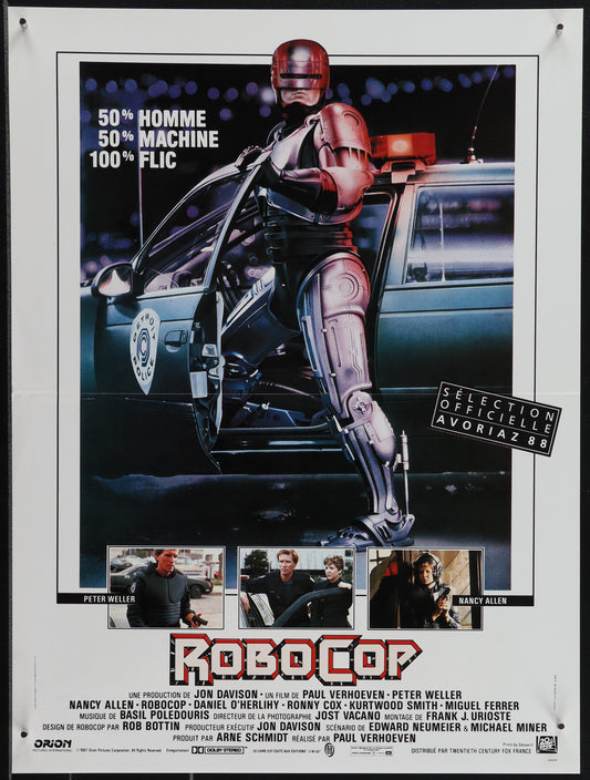Robocop (1988) Original French 'Petite' Movie Poster
