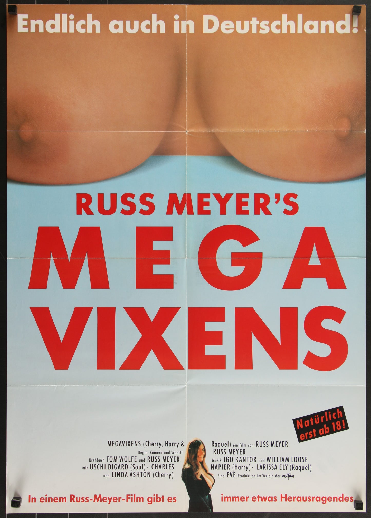Cherry, Harry And Raquel - Mega Vixens (1970) Original German A1 Movie Poster