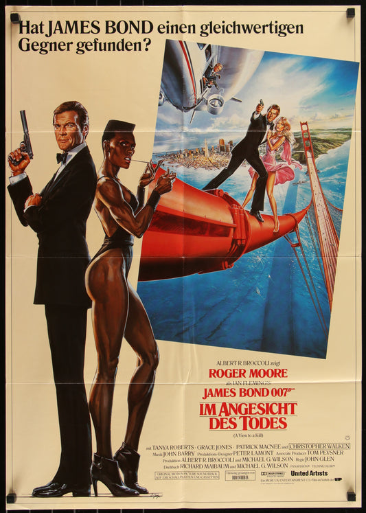 A View To A Kill (1985) Original German A1 Movie Poster