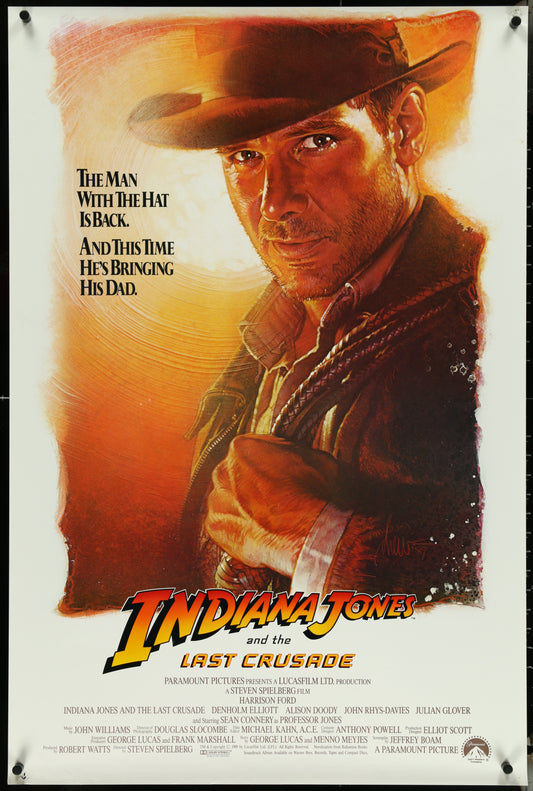 Indiana Jones And The Last Crusade (1989) Original US One Sheet Movie Poster