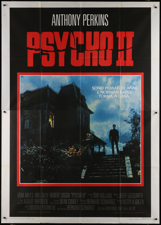 Psycho II (1983) Original Italian 4 Fogli Movie Poster 55 x 78