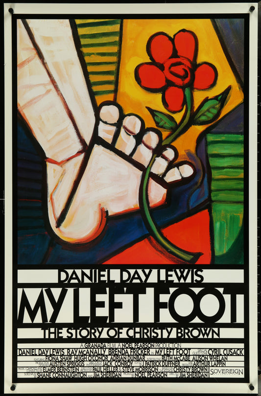 My Left Foot (1989) Original US One Sheet Movie Poster