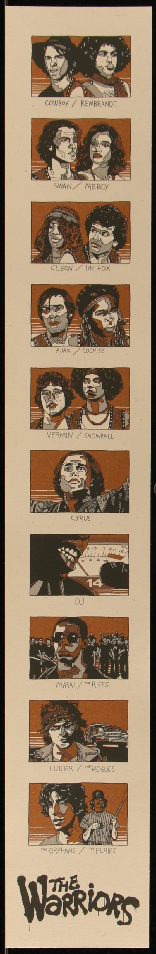 The Warriors (1979) Original Mondo Limited Edition Handbill Art Print By Tyler Stout