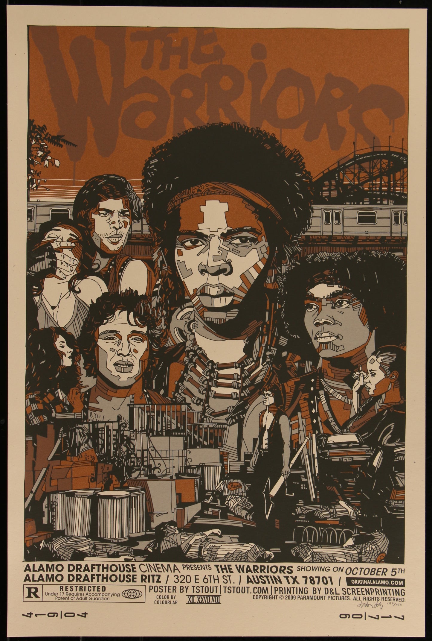 The Warriors (1979) Original Limited Edition Mondo Art Print By Tyler Stout