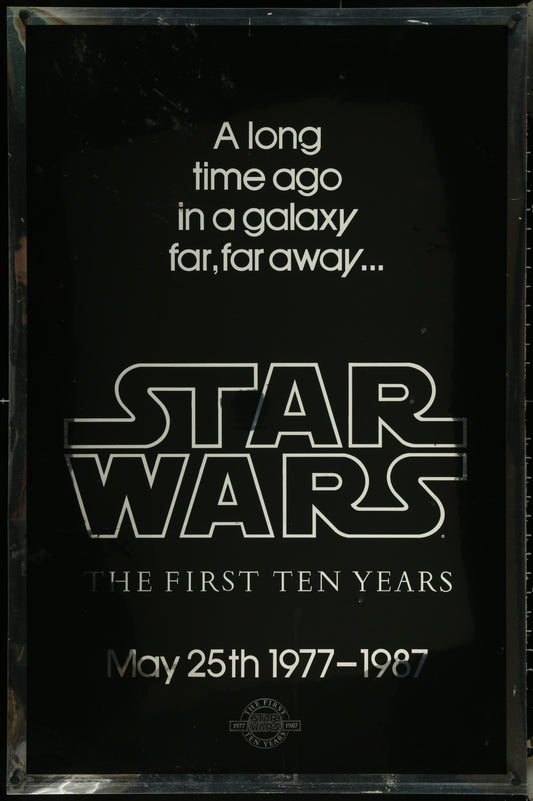 Star Wars - The First 10 Years (1987) Original Unfolded Kilian Enterprises One Sheet Movie Poster