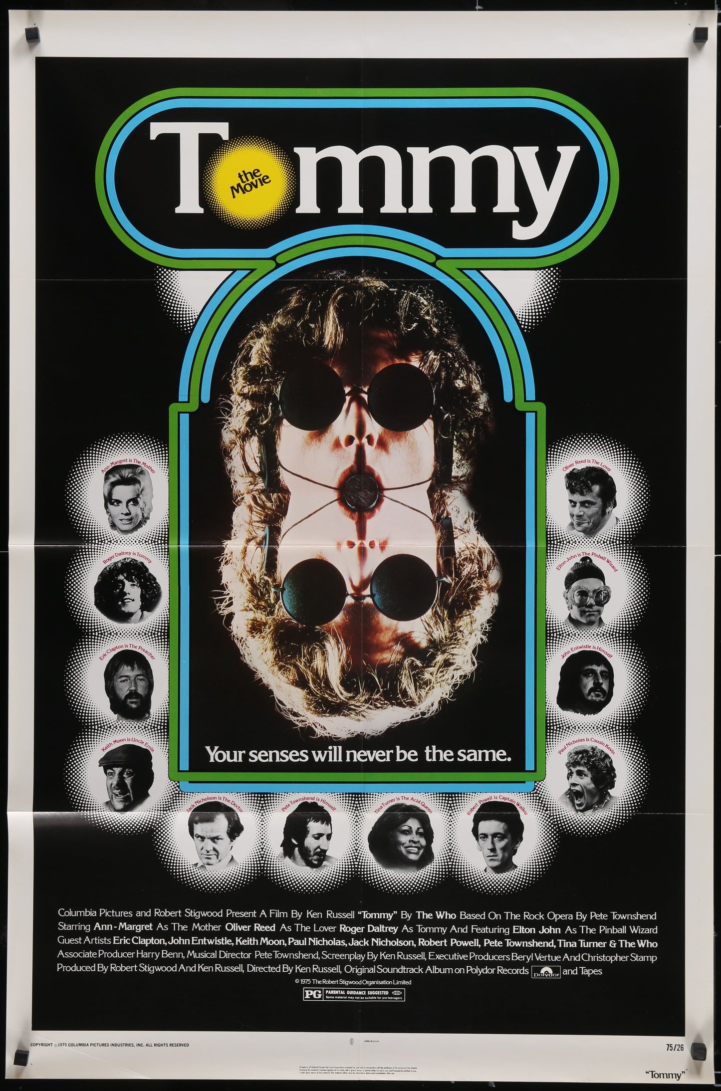 Tommy (1975) Original US One Sheet Movie Poster