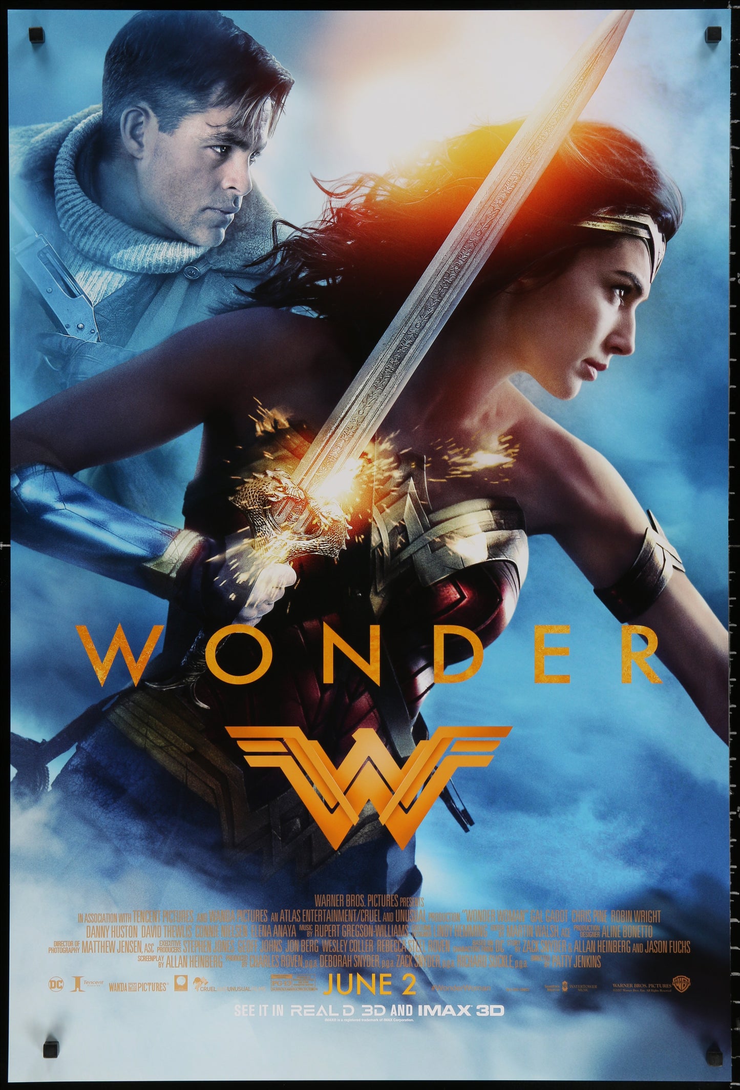 Wonder Woman (2017) Original US One Sheet Movie Poster