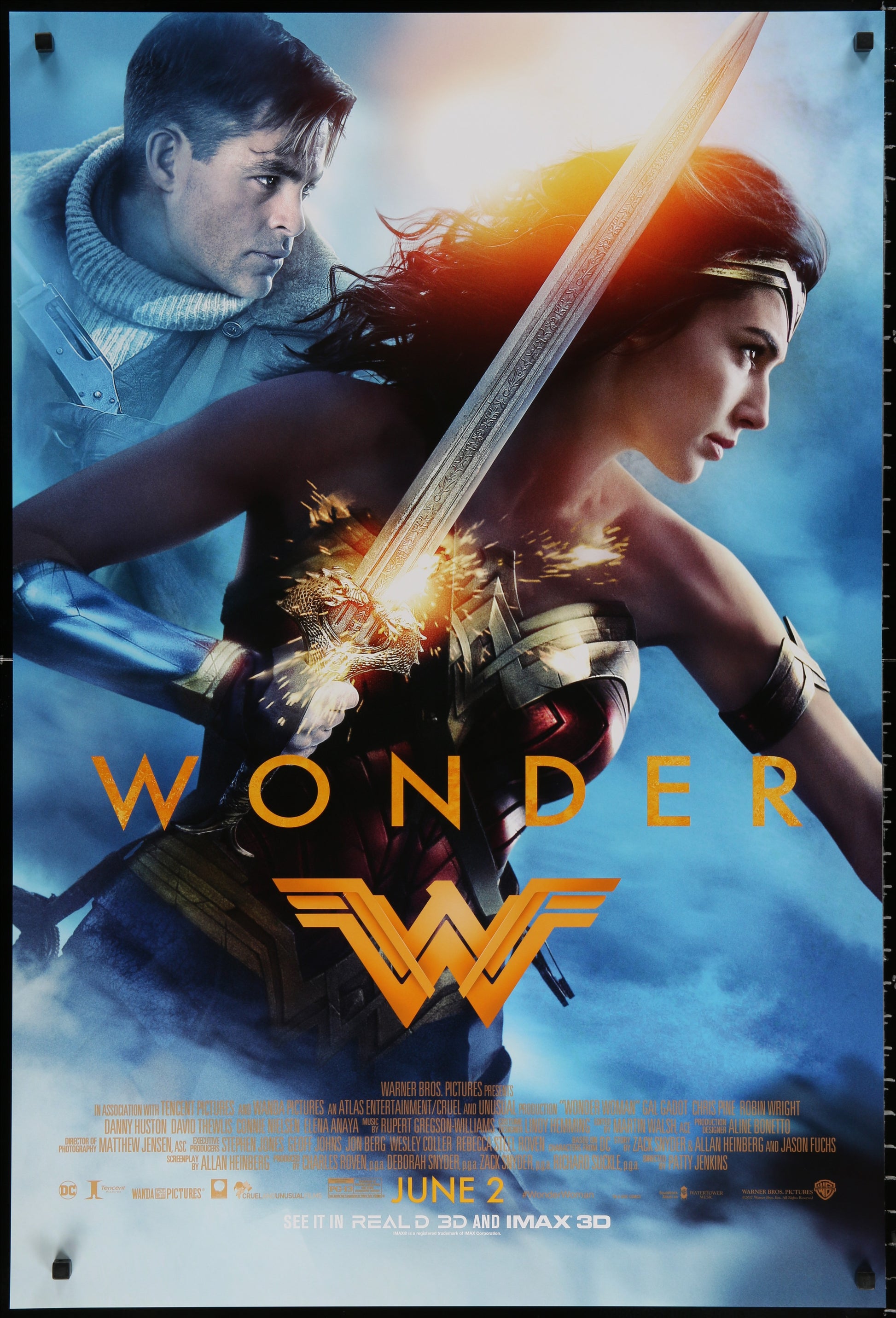 Wonder Woman (2017) Original US One Sheet Movie Poster