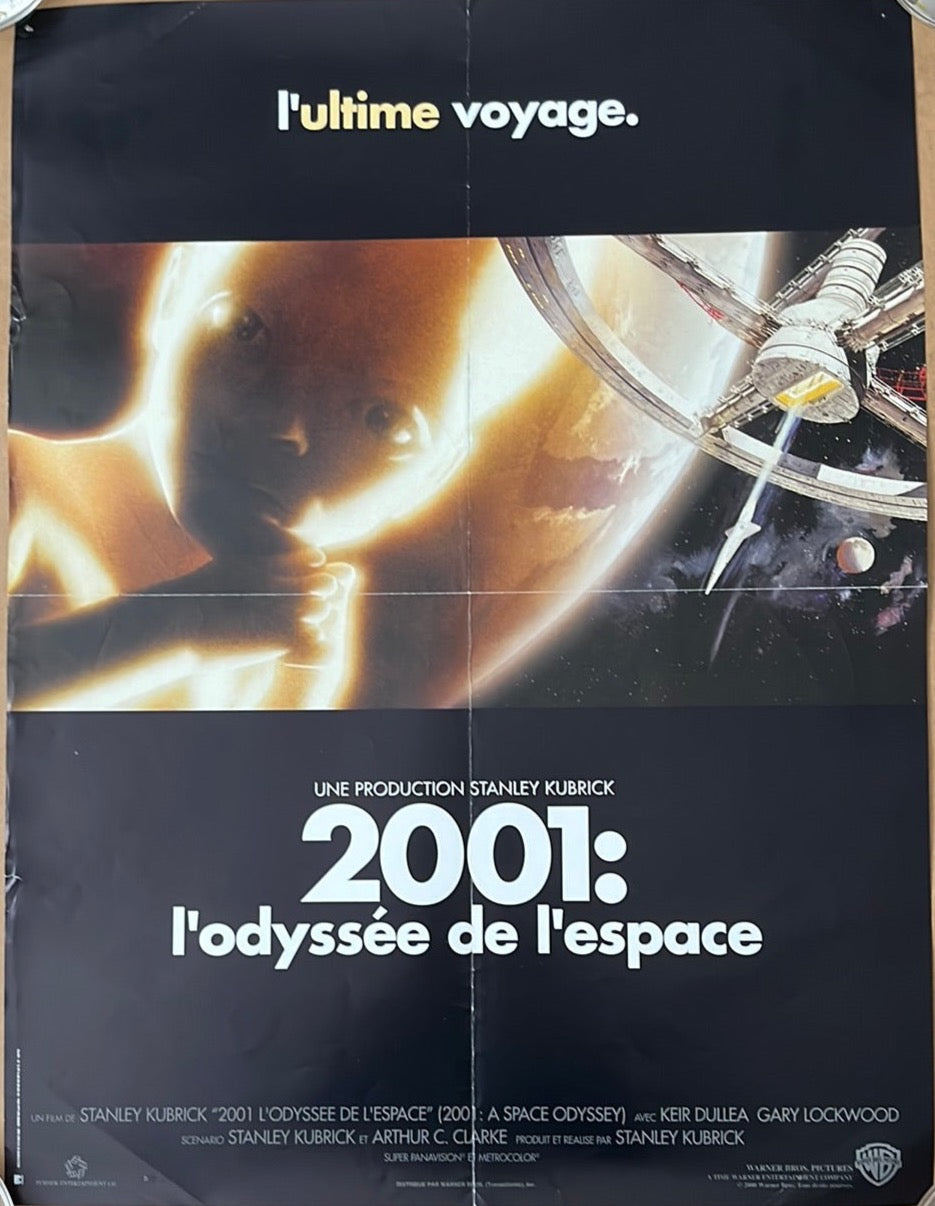2001: A Space Odyssey - L'odyssee De L'espasce (2001 Re-Release) Original French 'Petite' Cinema Poster