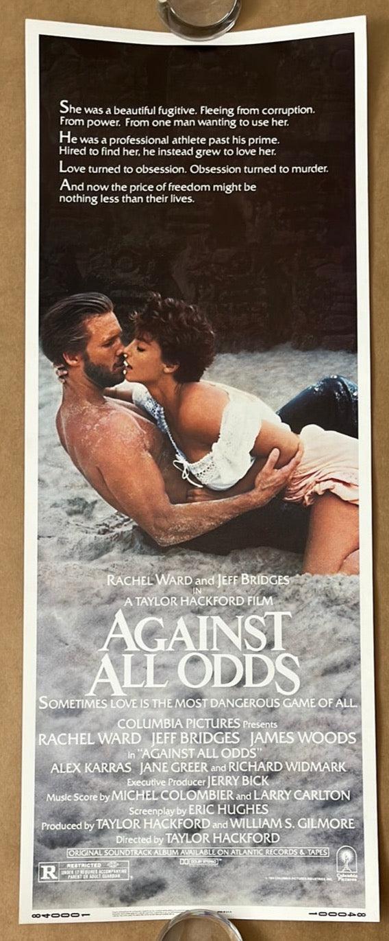 Against All Odds (1984) Original US Insert Poster