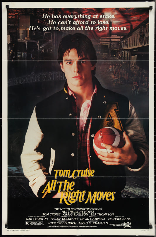 All The Right Moves (1983) Original US One Sheet Movie Poster