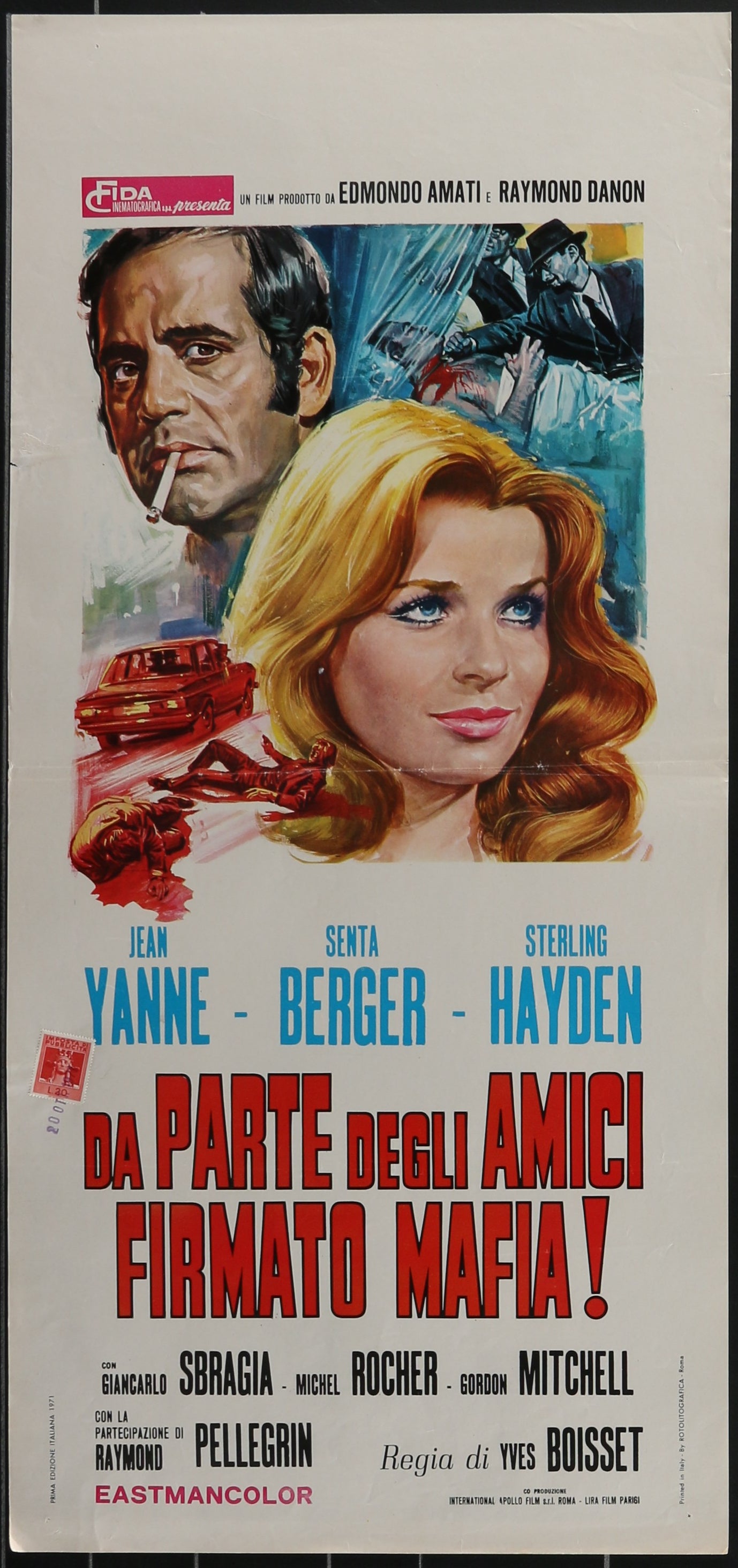 Angels Leap - Da Parte Degli Amici Firmato Mafia! (1971) Original Italian Locandina Movie Poster