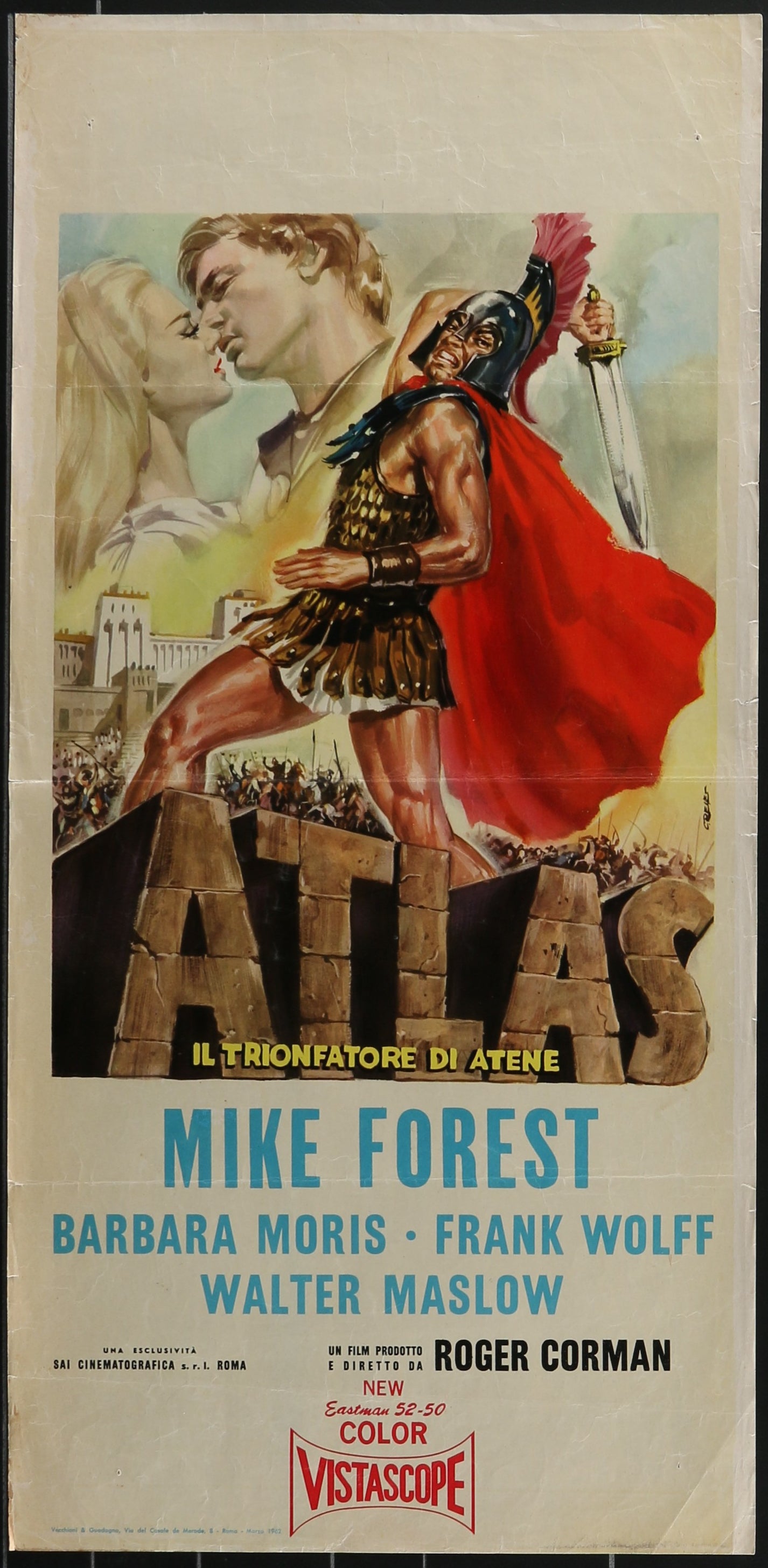 Atlas (1961) Original Italian Locandina Movie Poster