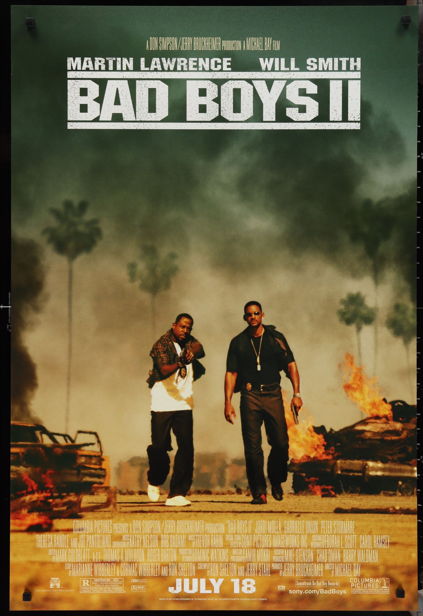 Bad Boys II (2003) Original US One Sheet Movie Poster
