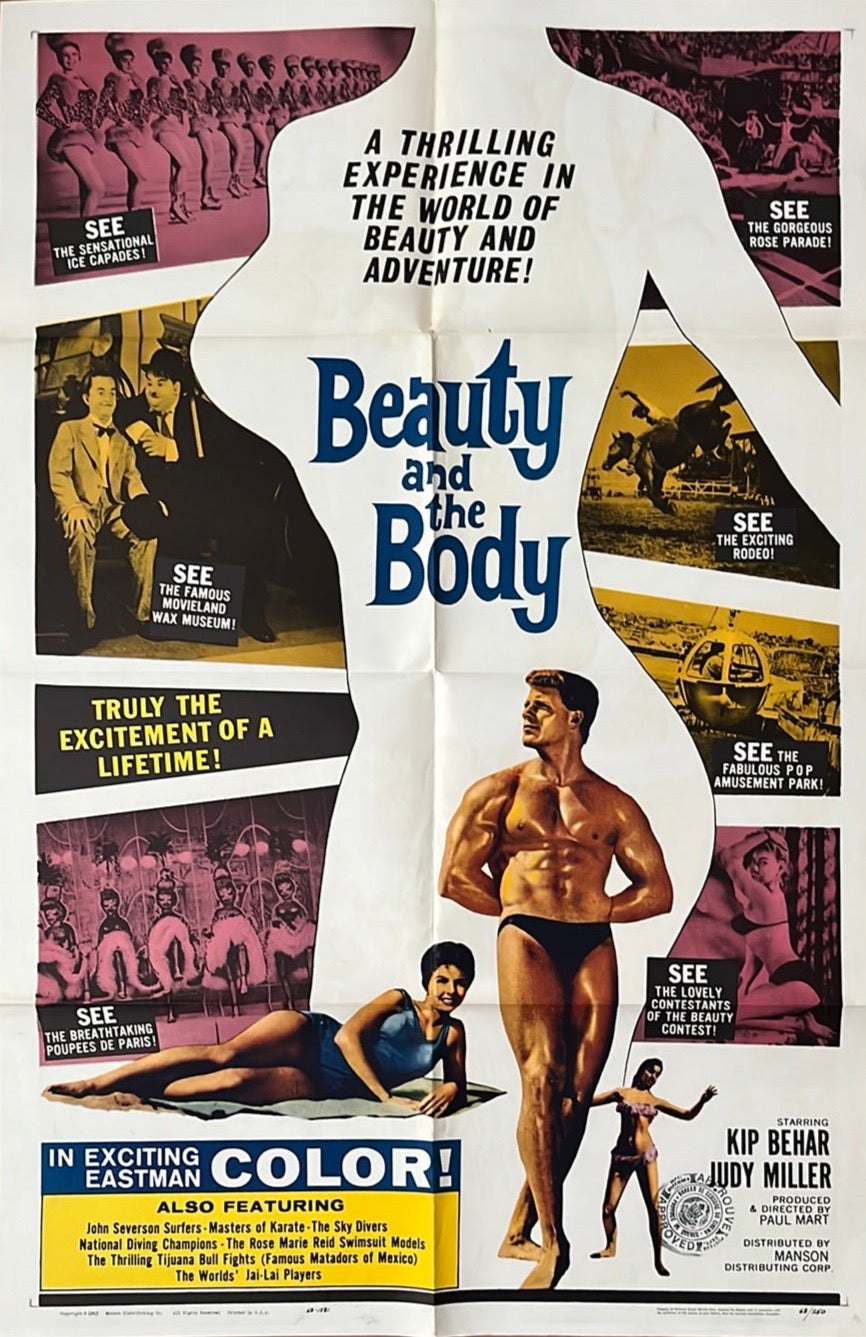Beauty and the Body (1963) Original US One Sheet Movie Poster 27x41
