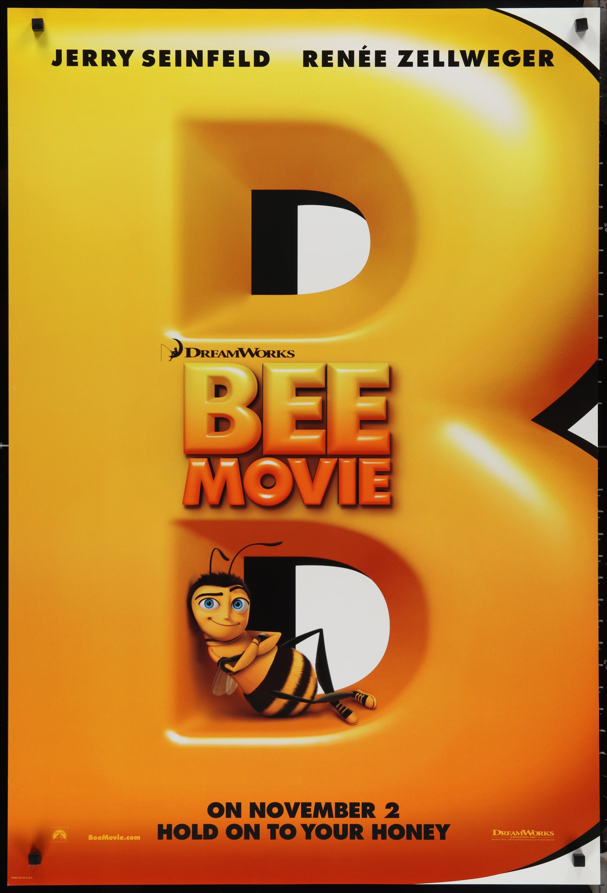 Bee Movie (2007) Original US One Sheet Movie Poster