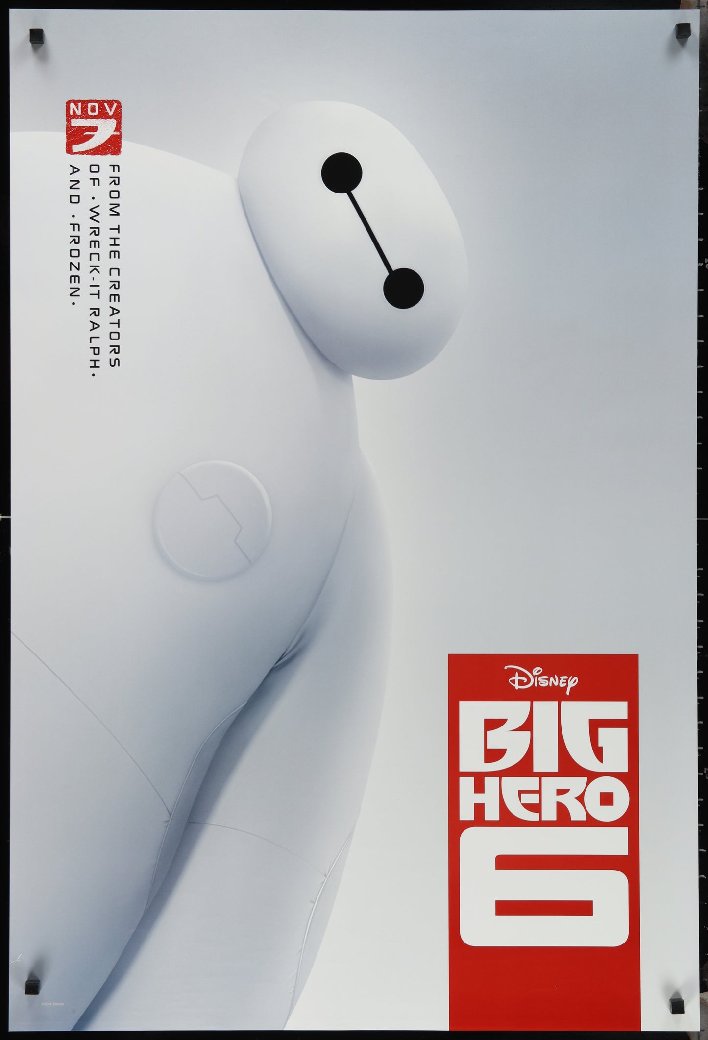 Big Hero 6 (2014) Original US One Sheet Movie Poster