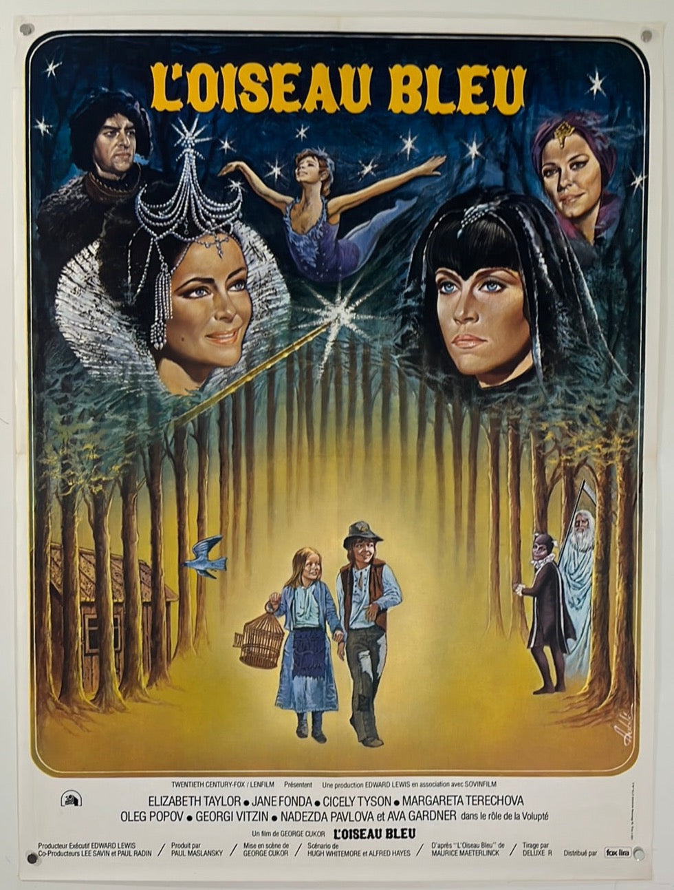 Blue Bird - L'Oiseau Blue (1976) Original French Affiche Cinema Poster