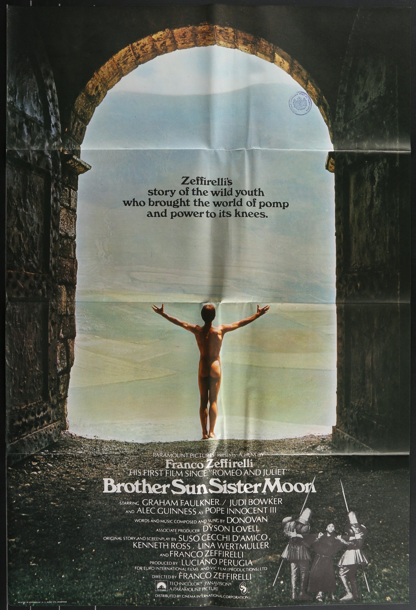 Brother Sun, Sister Moon (1973) Original US One Sheet Movie Poster
